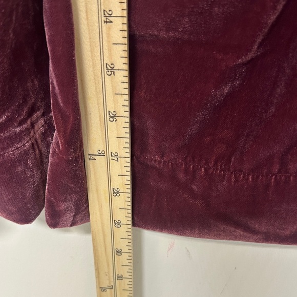 Universal Thread Velour Maroon Wide Leg Pants - Picture 7 of 13